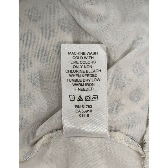 Maurices Women Size 1 White Blue Sleeveless Halter Strap Tie Round Neck Tank Top - Picture 9 of 9